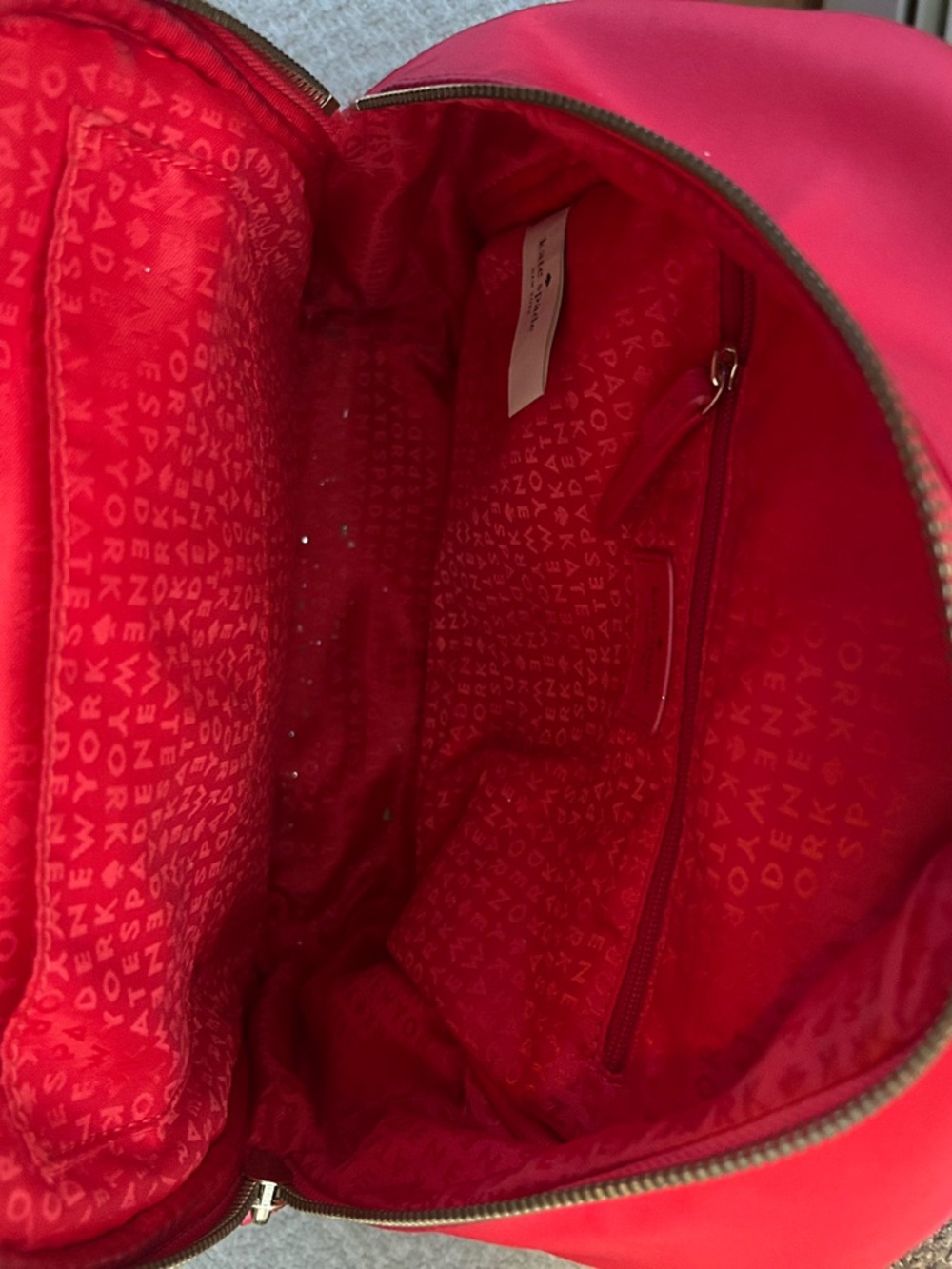 Kate Spade Red Nylon Mini Backpack - Picture 3 of 10